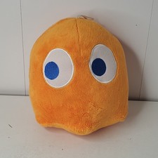 Pac-Man Blinky Orange Ghost Plush Stuffed Toy 7" Toy Factory Bandai Namco 2018