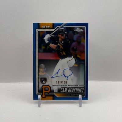 2026 Topps Chrome Baseball Cam Devanney #RA-CDE Blue Refractor Autograph /150 RC