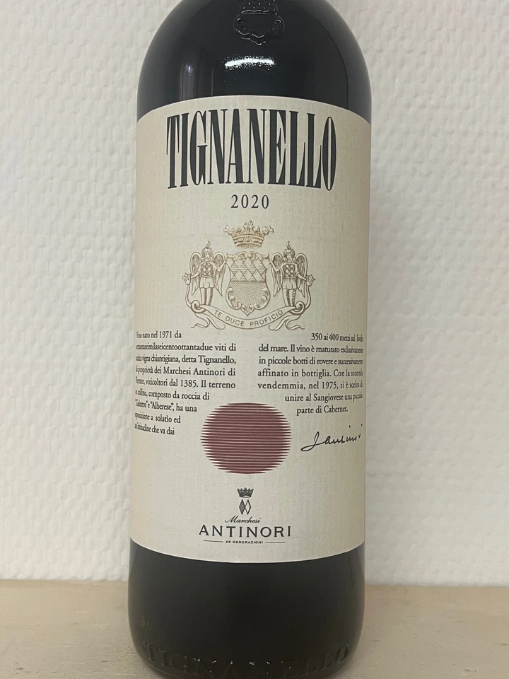 TIGNANELLO 2020 0,75 Liter Toskana Italien Bolgheri Neu Antinori Supertoskaner - Bild 3 von 4