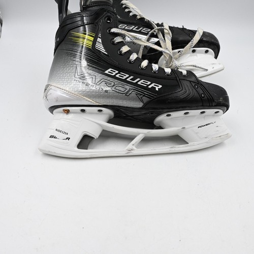 Patines de hockey sobre hielo Bauer Vapor Hyperlite 2 Pro Stock usados NJ Devils Hughes talla 9,5 - Imagen 7 de 14