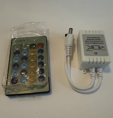 Key IR Remote Controller RGB Control Box DC 12V For LED Strip Light