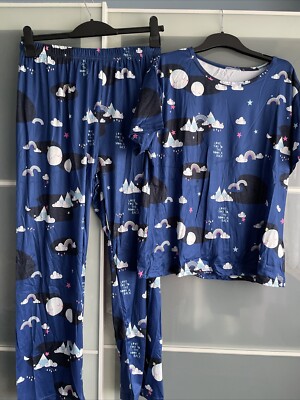 Pyjama Set Blue Love You To The Moon And Back XL UK