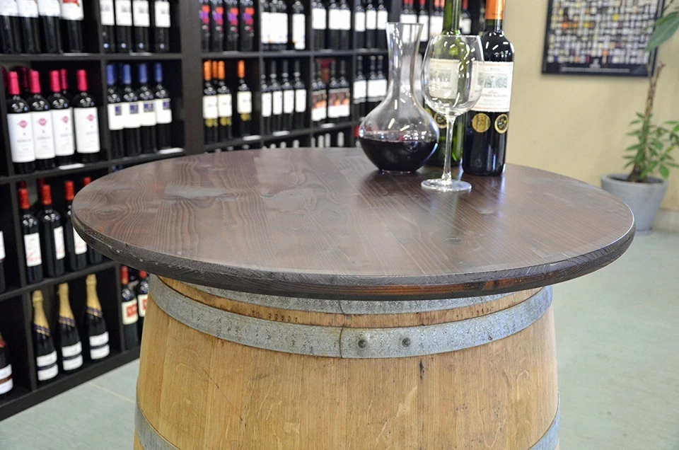 Plateau de table rond 80-100cm pour table bar ,tonneau ,tonneau de vin - Photo 2/4