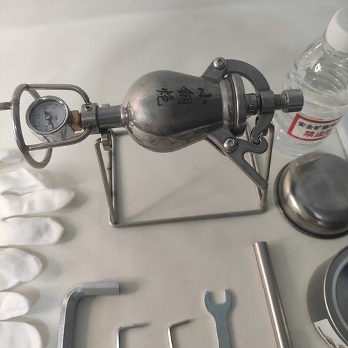 Edelstahl Popcornmaschine Offenes Anfeuern Popcorn Puffmaschine Hand Popper - Bild 9 von 12