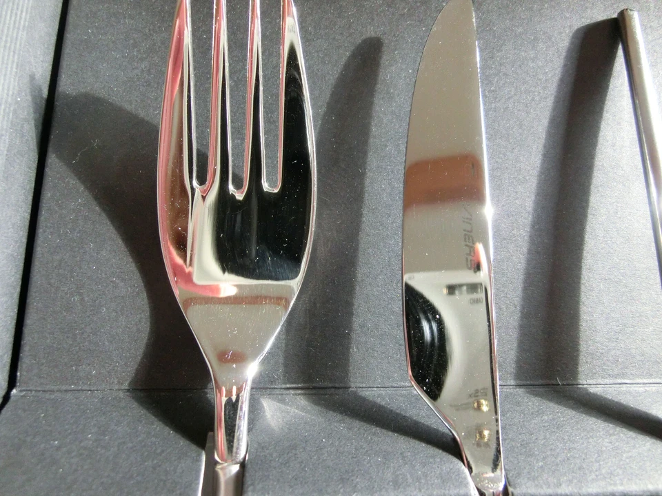 Oriental Besteck Viners Edelstahl, Gabel, Löffel, Ess-Stäbchen, Messer 4 Person - Bild 2 von 4