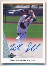 BRADEN SHIPLEY 2013 LEAF MEMORIES RC ROOKIE ON CARD AUTOGRAPH SP AUTO MINT F6F6