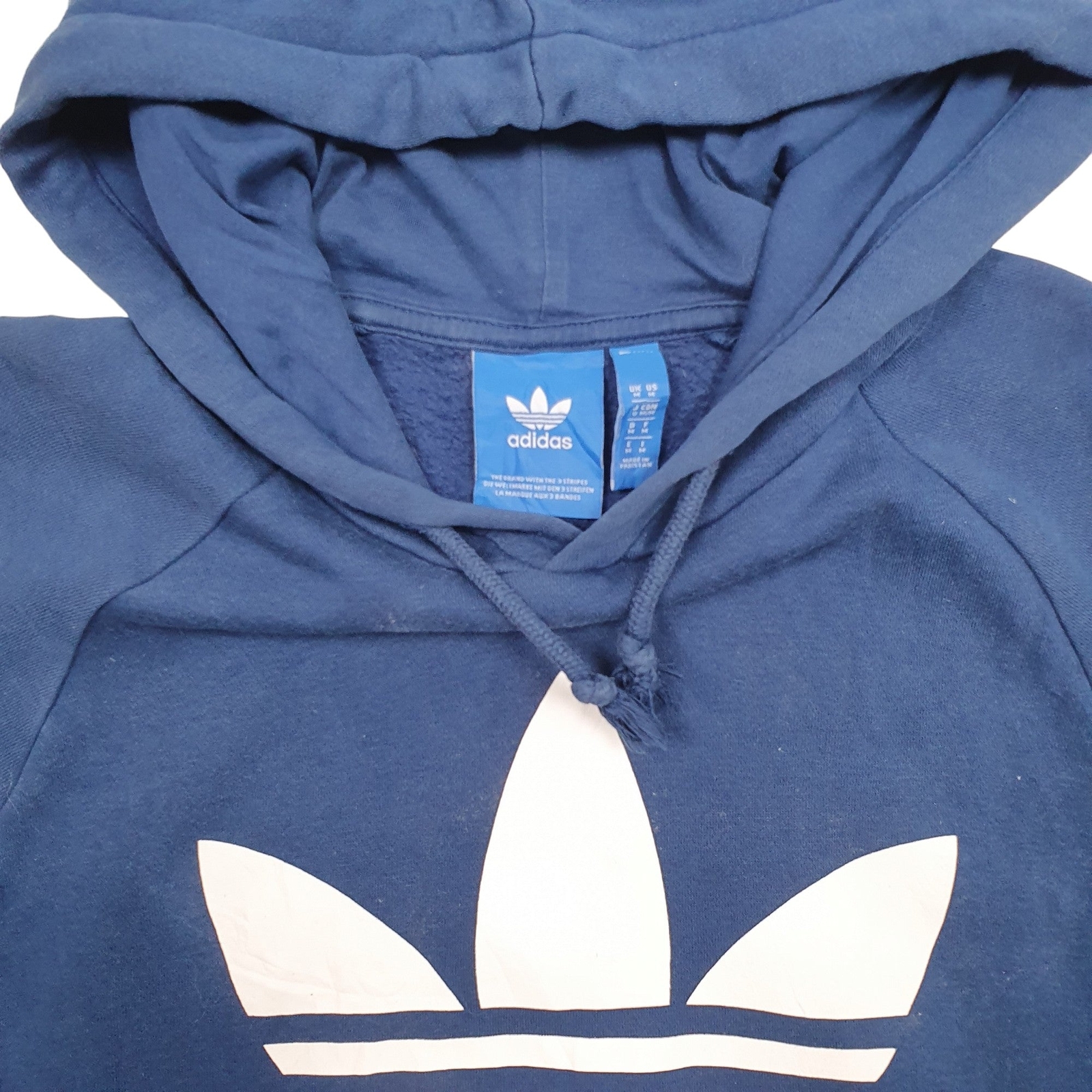 ADIDAS Hoodie Cotton Jumper Sweatshirt Mens M image 2