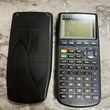 Texas Instruments TI-83 Plus Graphing Calculator  Black  w/ Cover  Works 