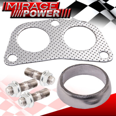 For Honda Accord Prelude F23 F22 H22 H23 4-2-1 Header Piping Donut Gasket +Bolts
