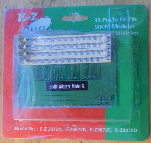 Memory adapter SimmVerter 30 Pin to 72 pin SIMM converter Model B High Profile