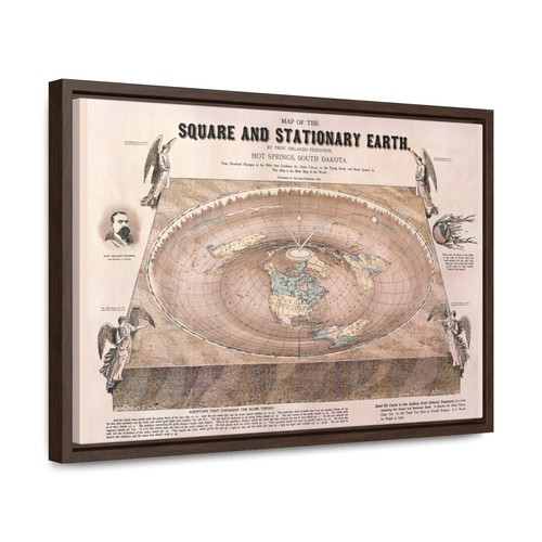 Ferguson 1893 Square and Stationary Earth Flat Earth Gallery Canvas Wraps - Picture 10 of 24