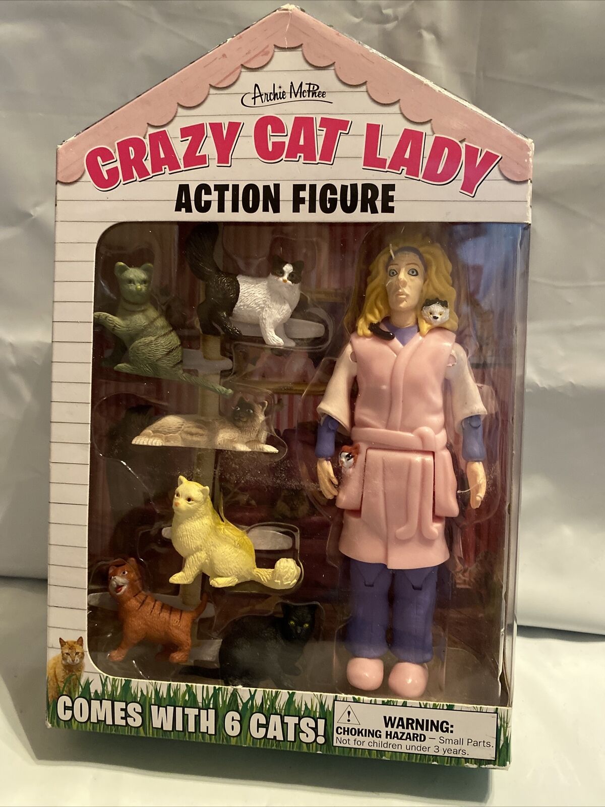 Accoutrements Crazy Cat Lady Action Figure Multicolored 8" NEW In Box B14