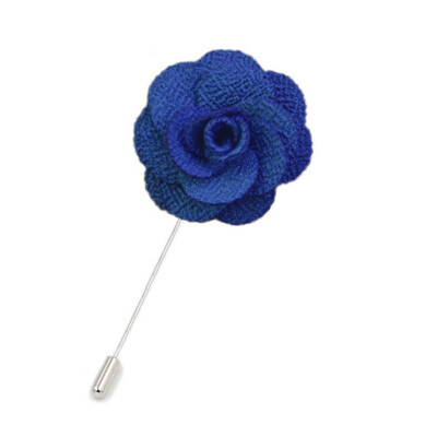 Mens Lapel Pin Handmade Rose Flower Boutonniere for Suit Wedding Brooch Jewelry