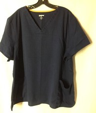 Scrub Star 3xl Unisex Top Men One Woman Blue Short Sleeve Pockets