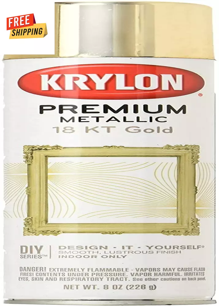 Krylon 11 oz Spray Paint, Metallic Gold Leaf