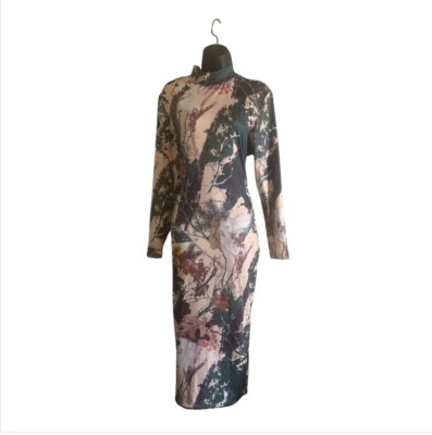 3x bodycon dresses Green Camo High Neck Bodycon Dress Size 3X