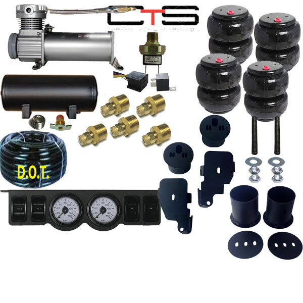 Air Ride Suspension Paddle Valve 1/4" Manual Air 3 Gal 2500 Bags 6570