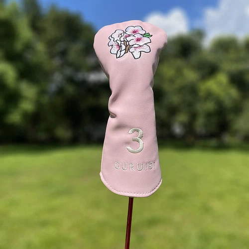 Cubierta de cabeza de madera Master Flower Golf cubierta de cabeza PU conductor calle híbrido cubierta de club - Imagen 43 de 55