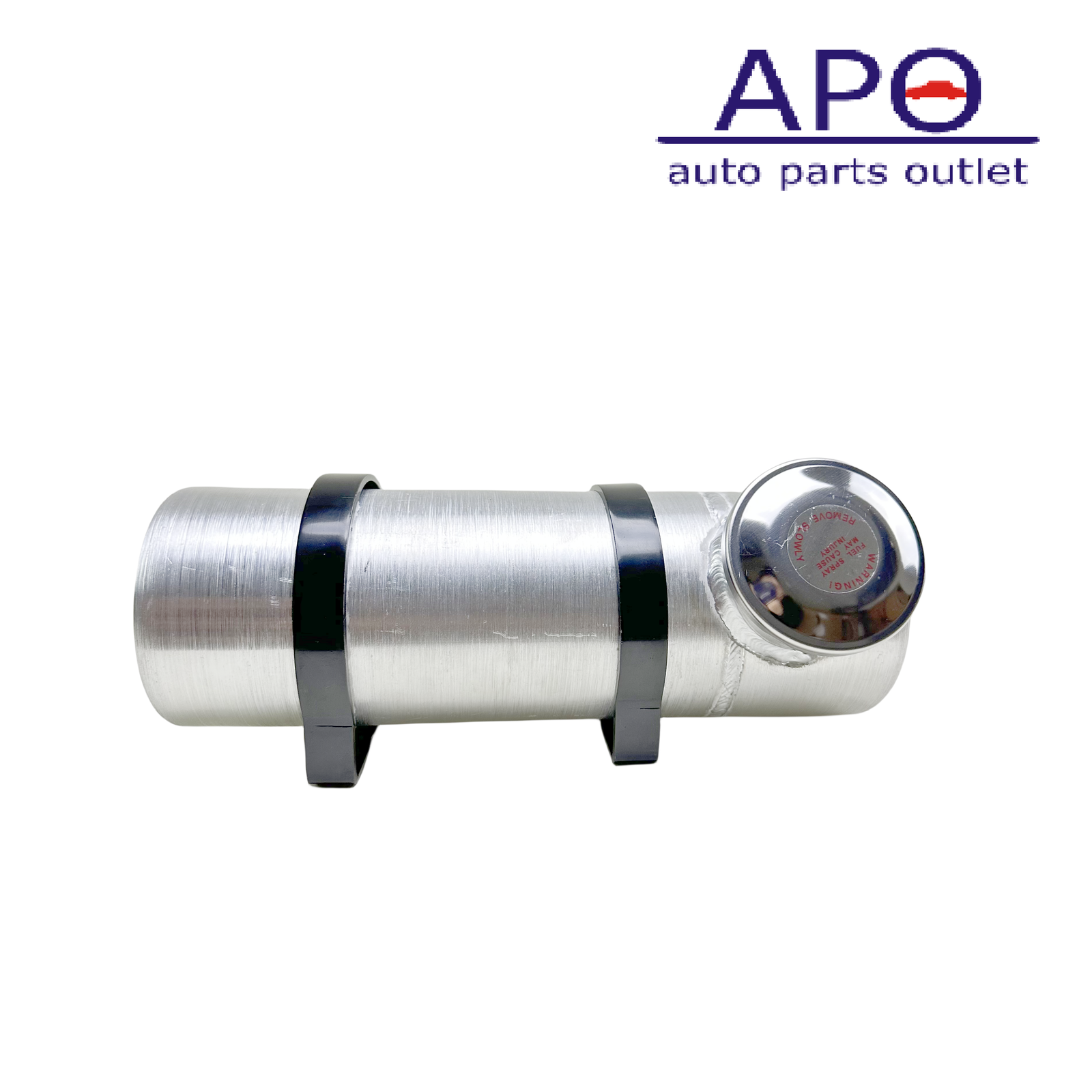 Gas Tank Cell 0.48 Gallon 4x10 Center Fill 1/8 NPT Aluminum Spun