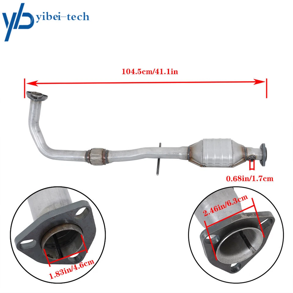 Convertidor catalítico para 1996-1998 Saturn SL2 SC2 SW2 1,9 L DOHC acero inoxidable Foto 2 de 4