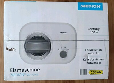 Medion MD 10169 Speiseeismaschine/Eismaschine 100W 1L Frozen  