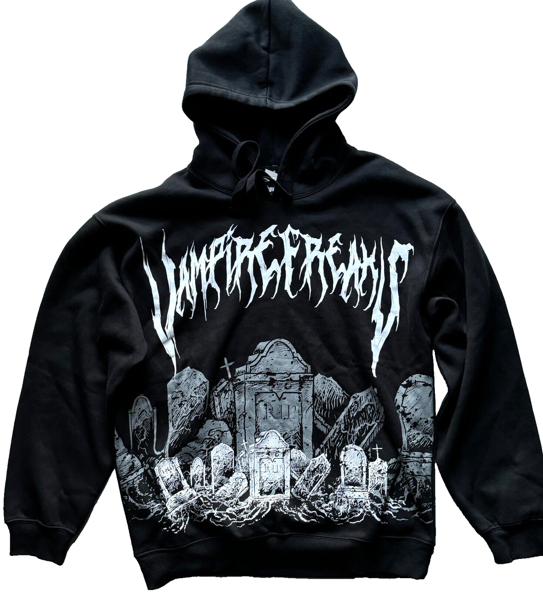 Vampire Freaks Black Graveyard Hoodie Unisex Size Medium NEW
