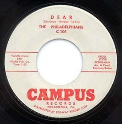 THE PHILADELPHIANS - DEAR - CAMPUS LABEL - DOO WOP 45