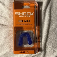 Shock Doctor Gel Max Classic Mouth Guard - Adult 11+ Blue