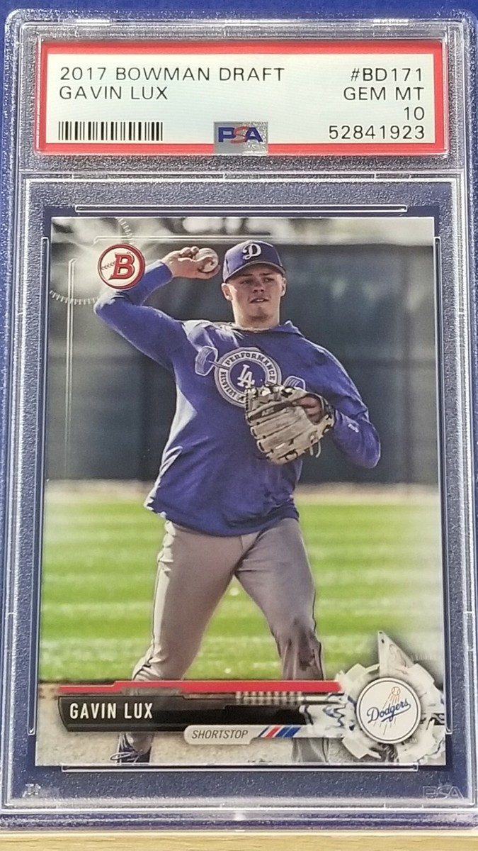 Gavin Lux - 2017 Bowman Draft Paper PSA 10 | eBay