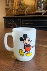 Mickey Mouse Milk Glass Mug Walt Disney PEPSI Series Anchor Hocking NOS Vtg