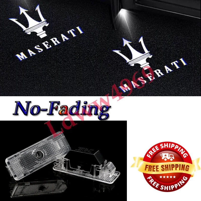Maserati door clearance light logo