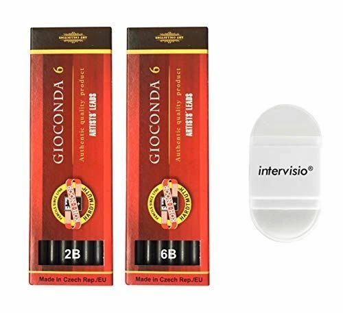 intervisio Set KOH-I-Noor Graphitmine 5,6mm Härtegrad 2B und 6B, KOH I Noor Mine