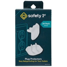 Safety 1st Plug Protectors 24 Pack White Electrical Outlet Covers Toddler Safety
