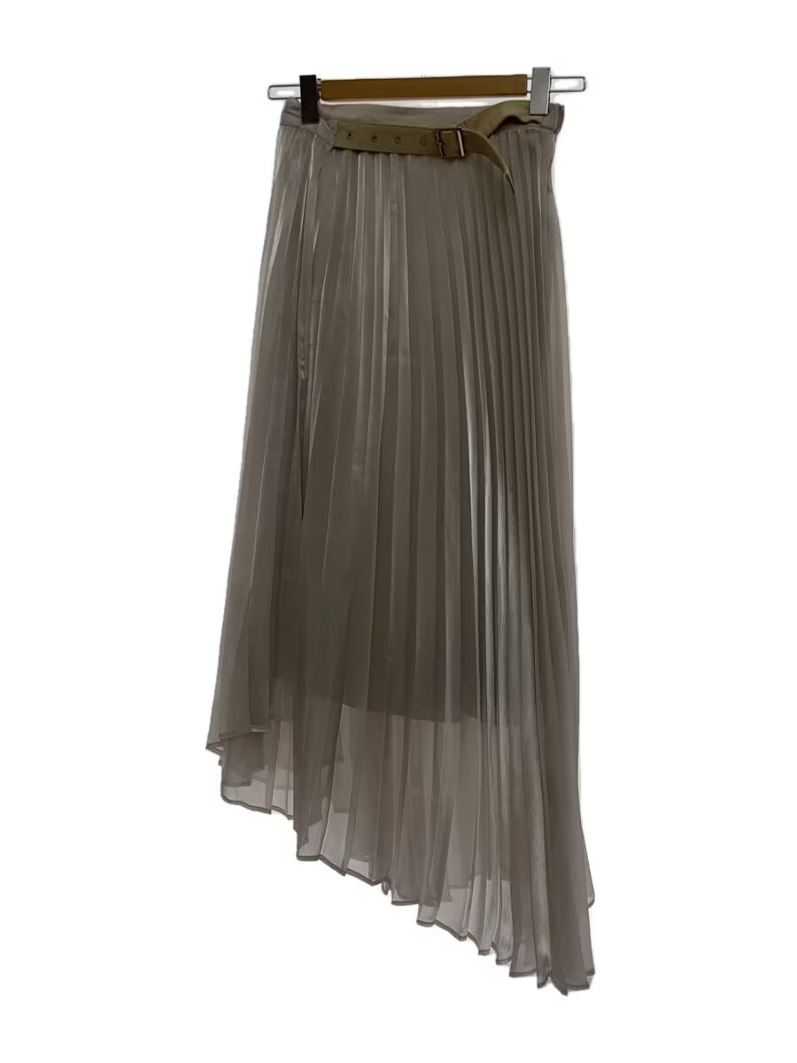 AMERI Long Skirt M Polyester MEDI SHEER PLEATS SK… - image 1