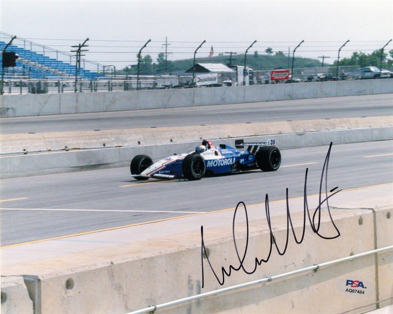 MICHAEL ANDRETTI Signed 8x10" Photo PSA/DNA