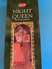 HEM Incense Sticks.  120ct box NIGHT QUEEN