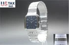 Vintage 1989[N MINT] Seiko Credor 6020-5070 Navy Square Quartz Men's Watch JAPAN