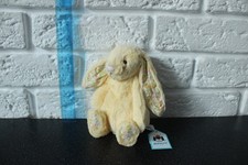 Jellycat Small Bashful Blossom Lemon Bunny Plush 7" Floral Ears Feet RARE BNWT