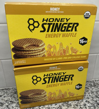 2 Boxes Honey Stinger Organic Honey Waffle Energy Snack  32 Total Expires 11-26