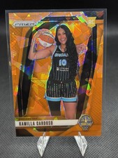 2024 Panini Prizm WNBA #149 Kamilla Cardoso Ice Orange Prizms