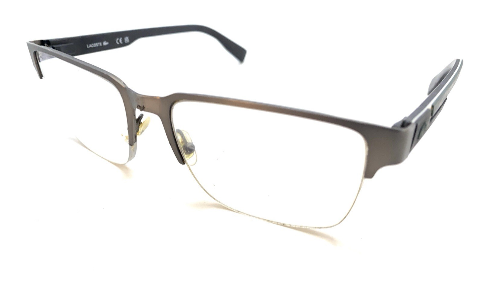 Lacoste L2305 038 Black Green Half Rim Eyeglasses Frames 57-19 145 Designer thumbnail 8