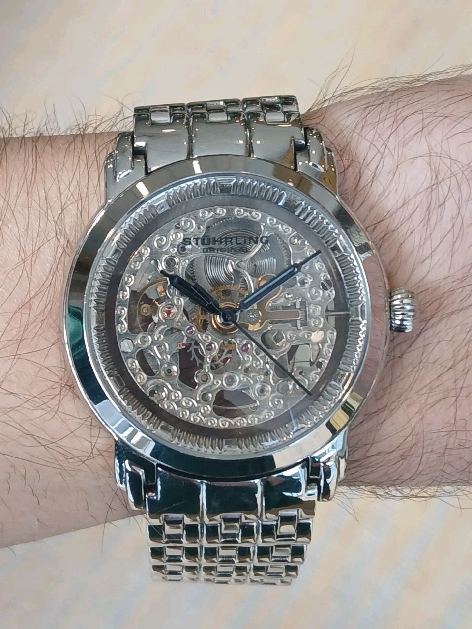 Stührling Original Skeleton Automatic Stainless S… - image 1