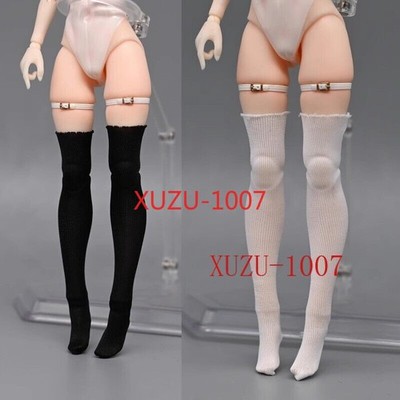1/12 Scale Female Knee-high Ice Silk Stockings For 6'' Action Figure Body Model