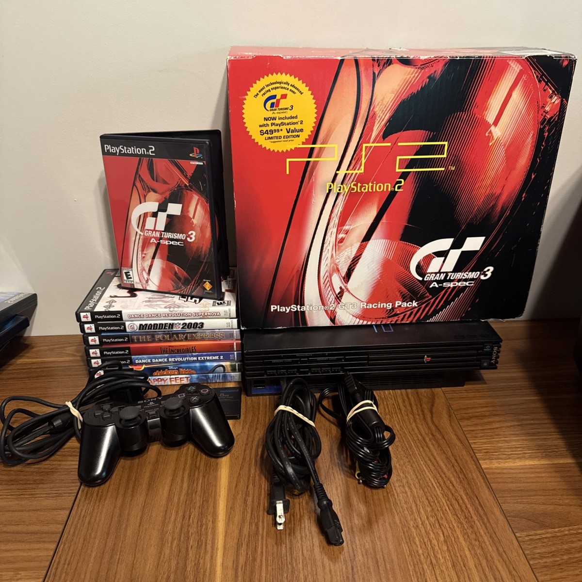 PlayStation 2 Bundle With The Gran Turismo 3 A-spec Racing Pack