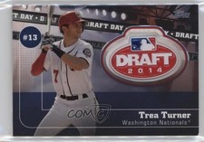 2020 Topps Draft Day Medallions Black 42/50 Trea Turner #DDM-TT 1he4