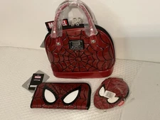 Loungefly Spiderman Dome Bag Marvel Purse, Wallet & Coin Purse New With Tags