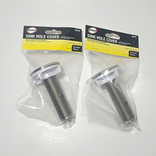 Danco Sink Hole Cover Brushed Nickel Round Easy Install No Tools Set of 2