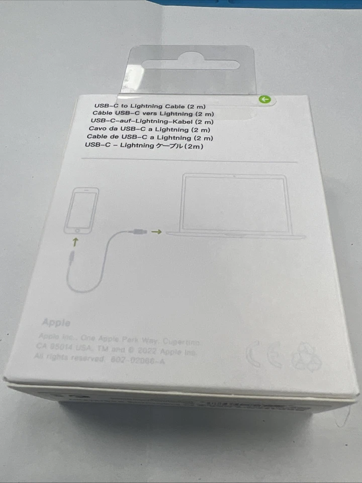 Genuine Apple USB-C to Lightning Cable 2M Fast Charge iPhone 11,12,13,14 series - Image 3 of 4