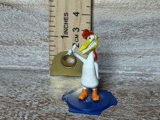 Rare Vintage Cow & Chicken CARTOON NETWORK Mini 1.5" PVC Figure Toy