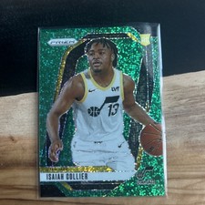 2024-25 Prizm Isaiah Collier Base Prizms Green Sparkle RC /8 #227 Jazz (0344)